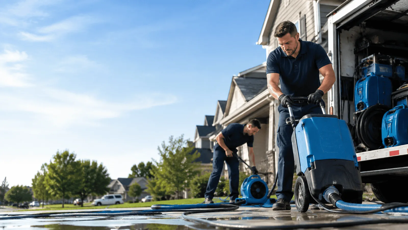 Structural Drying being performed in Midwest City, OK